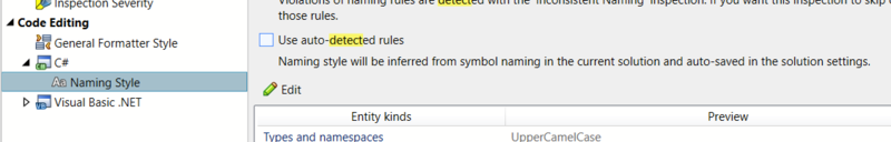 Datei:Resharper Auto detect naming conventions..png